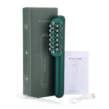 Load image into Gallery viewer, Electric RF Hair Care Comb Micro Current Massage Comb Hair Conditioner LED Colored Light Radio Frequency Hot Compress Scalp Care