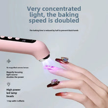 Load image into Gallery viewer, Two-In-One Portable Manicure Pedicure Kit USB Rechargeable Multi-Function Handheld LED Light Lamp For Nail Art