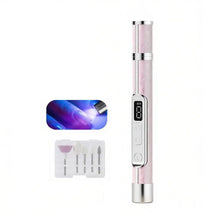 Load image into Gallery viewer, Gifts Rechargeable Manicure and Pedicure Machine Portable 2-in-1 Nail Polisher with Lamp LCD Display Nail Drill