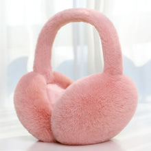 Load image into Gallery viewer, Soft Plush Ear Warmer Winter Warm Earmuffs Solid Color  Ear Cover Outdoor Cold Protection Ear-Muffs Folding Earflap Fashion