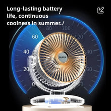 Load image into Gallery viewer, Portable 5-speed Electric Fan 90° USB Adjustable Cooling Fan Silent Adjustable Ultra Silent For Home, Desk and Office