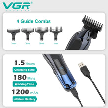 Load image into Gallery viewer, Men's Cordless Rechargeable Professional Hair Clipper Gradient Color Precision Carving Electric Push Clipper