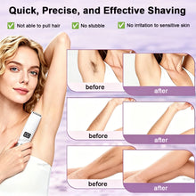 Load image into Gallery viewer, Electric Shaver Women Portable Epilator Mini Rechargeable Woman's Bikini Trimmer Painless Electric Dual Head Razors for Female