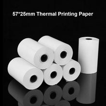 Load image into Gallery viewer, Wirelessly BT 200dpi Mini Thermal Printer with 6 Rolls Paper Label Maker BT Inkless Thermal Printer Support for iOS Android