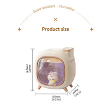 Load image into Gallery viewer, 500ML Humidifier Mini USB Double Spray Air Humidifier Home Bedroom Night Light Aroma Hydration Spray Air Humidifier Small Gift