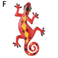 Load image into Gallery viewer, Metal Gecko Wall Decor Art Craft Inspirational Sculpture Hang Indoor Outdoor Home Garden Bedroom Office Landscape Decoration