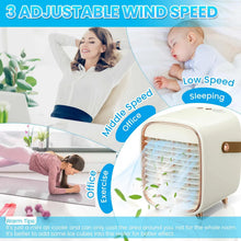 Load image into Gallery viewer, Portable Mini Air Conditioner USB Air Cooler Fan Water Cooling Fan Air Conditioning Mobile Air Conditioner For Home Office Cars