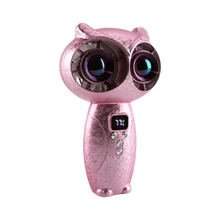 Load image into Gallery viewer, Turbo Mini Handheld Fan Strong Wind Quiet USB Rechargeable Fan Owl Shaped Lightweight Personal Cooling Fan for 3000mAh