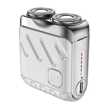 Load image into Gallery viewer, Men Electric Shaver IPX7 Waterproof Type-C Rechargeable Mini Travel Rotary Razor Portable Hair Beard Trimmer Remover Tool