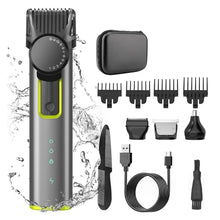Load image into Gallery viewer, Cordless Rechargeable Hair Clipper &amp; Trimmer Beard Trimmer For Men Adjustable Beard Trimmer With 4 Limit Combs Easy To Use