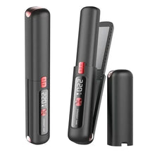 Load image into Gallery viewer, USB Rechargeable Cordless Hair Straightener And Curler 2 In 1, 4500Mah Battery, 10S Fast Heating
