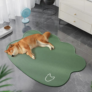 Technical Cold-feeling Cat Pad Pet Mat Ice Silk Summer Sleeping Pad for Cats Dogs Non-slip Bottom Easy to Clean Washable Heat