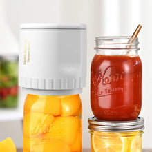 Load image into Gallery viewer, Mason Jar Vacuum Sealer Can Vacuum Seal Pump Kit Cordless Canning Vacuum Sealer Electric Automatic for Home Kitchen