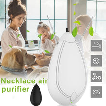 Load image into Gallery viewer, Air Freshener Neck Hanging Wearable Freshener Portable Negative Ion Air Freshening Necklace  White