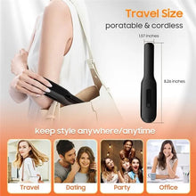 Load image into Gallery viewer, Mini Charging USB Wireless Straightening Clip Portable Clip Dual-Function Straightener&amp; Curler Dorm Room