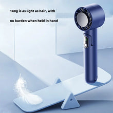 Load image into Gallery viewer, Refrigeration Handheld Fan Portable Power Bank Desktop Can Be Vertically Hung with Usb Folding Small Fan Digital Display