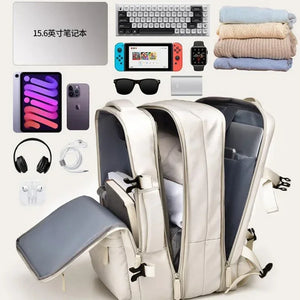 Travel Backpack Cabin Waterproof Bags Carryon For Laptop With USB Charging Sports