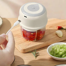 Load image into Gallery viewer, Mini Garlic Chopper Wireless Onion Food Prep Machine 250ml Rechargeable Mini Veggie Chopper Electric Vegetable Cutter For Garlic