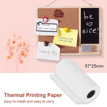 Load image into Gallery viewer, Wirelessly BT 200dpi Mini Thermal Printer with 6 Rolls Paper Label Maker BT Inkless Thermal Printer Support for iOS Android