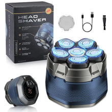 Load image into Gallery viewer, Electric Head Shavers for Bald Men 6D Magnetic Razor Hair Trimmer Rechargeable LED Display Waterproof Beard Shavers Hair Cutting