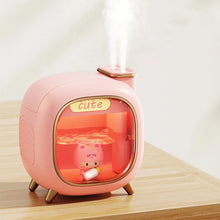 Load image into Gallery viewer, 500ML Humidifier Mini USB Double Spray Air Humidifier Home Bedroom Night Light Aroma Hydration Spray Air Humidifier Small Gift