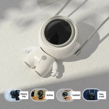 Load image into Gallery viewer, Astronaut Neck Hanging Fan Portable Cute Quiet Running Brushless Motor Working Sleeping Travel  USB Charging Cooling Fans