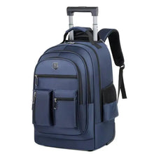 Load image into Gallery viewer, Large Capacity Travel Backpack With Wheels Hidden Pull Rod Waterproof Carry On Luggage Weekend Travel Bag For Men Business Trip