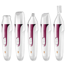 Load image into Gallery viewer, Multifunction Electric Epilator 5 in 1 Women Face Underarm Bikini Hair Removal Device Remover Mini Female Shaver Eyebrow Trimmer