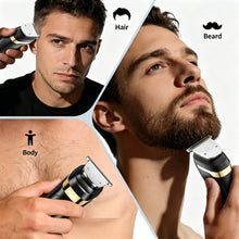Load image into Gallery viewer, Professional 2 in 1 Hair Beard Trimmer for Men Electric Hair Cutting Machine with LCD Display Rechargeable Hair Clipper