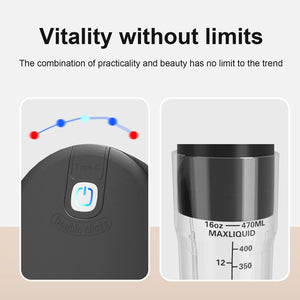 Portable Smoothies Blender Electric Fresh Juice Blender Rechargeable Portable Blender For Smoothies Fruits Mini Juicer Blender