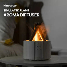 Load image into Gallery viewer, Simulated Flame Aroma Diffuser Bonfire Air Humidifier Ultrasonic Cool Mist Maker Fogger LED Essential Oil Lamp Difusor