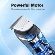Load image into Gallery viewer, Professional 2 in 1 Hair Beard Trimmer for Men Electric Hair Cutting Machine with LCD Display Rechargeable Hair Clipper
