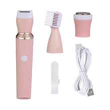 Load image into Gallery viewer, 3 in 1 Electric Hair Remover Rechargeable Lady Shaver Trimmer Eyebrow Shaper Leg Armpit Bikini Trimmer Women Epilator