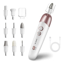 Load image into Gallery viewer, Cordless Electric Nail File Set Portable Nail Drill Machine for Hand Foot Care Tool for Calluses Thick Nails Grind Trim Polish