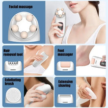 Load image into Gallery viewer, Rechargeable Body Hair Shaver Electric Hair Removal Device Leg Face Cleansing Massager Shaving Tool For Smooth Shaving X7XA