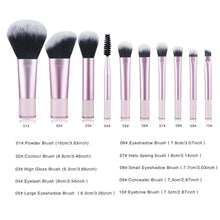 Load image into Gallery viewer, 10Pcs Mini Makeup Brush Set Powder Eyeshadow Foundation Blush Blender Concealer Beauty Makeup Tools Brush Professional