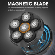 Load image into Gallery viewer, Men's 6D Magnetic Blade Rechargeable Electric Shaver Full Body Water Wash Professional Barber Trimmer Beard Shaver
