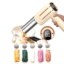 Load image into Gallery viewer, 5 Molds Wireless Ramen Pasta Making Machines Electric Portable Noodle Maker Handheld USB Automatic 4000mAh For Home Kitchen