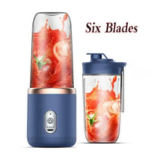 Load image into Gallery viewer, Portable Juicer Blender 300ml Electric Fruit Juicer USB Charging Lemon Orange Fruit Juicing Cup Smoothie Blender Machine