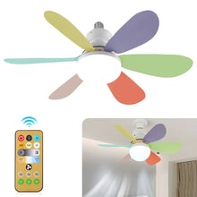 Load image into Gallery viewer, 40W Ceiling Fan Light LED E27 With Remote Control Dimming Suitable For Living Room Bedroom Kitchen And Home Use, 85-265V