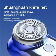 Load image into Gallery viewer, Mini Electric Travel Shaver for Men Pocket Size Washable Rechargeable Portable Painless Cordless Trimmer Knives Face Beard Razor