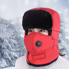 Load image into Gallery viewer, Fashion Trooper Hat Unisex Winter Trapper Cap Ear Flap Hat With Mouth Cover Fur Snow Caps Warm Flaps Ski Hat New Bomber Hats