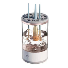 Load image into Gallery viewer, Automatic Electric Makeup Brush Cleaner Rechargeable Lazy Cleaning Brush Washer Quick Dry Tool USB Makeup Brush Rotary Cleaning