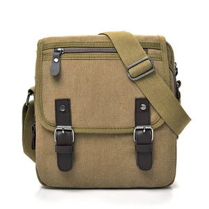 Casual Fashion Canvas Men's Bag Vintage Men's Canvas Shoulder Bag Fashion Men's Business Messenger Bag