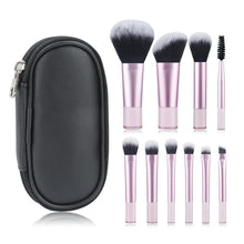 Load image into Gallery viewer, 10Pcs Mini Makeup Brush Set Powder Eyeshadow Foundation Blush Blender Concealer Beauty Makeup Tools Brush Professional
