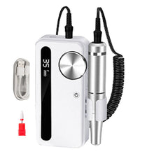 Load image into Gallery viewer, 2 In 1 Electric Nail Drill Portable Rechargeable Professional Wireless Electronic Nail File file Gradient