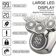 Load image into Gallery viewer, 9 Blades Multi Grooming Kit Digital Display Electric Shaver Hair Trimmer Beard Rlectric Razor Wet Dry Men Facial Shaving Machine