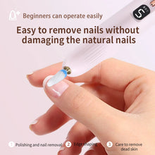 Load image into Gallery viewer, Nail Drill Electric File with Nail Lamp 2 in 1 Portable Nail Drill Machine Kit Professional for Acrylic Gel