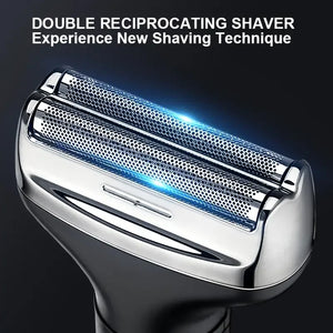 Electric Shaver Razor Cordless Beard Trimmer for Men 4 in 1 Ear and Nose Hair Trimmer Clipper Professional Body Grooming Kit