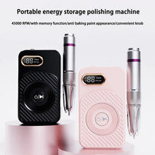 Load image into Gallery viewer, Portable Rechargeable 45000RPM Electric Nail File Machine for Acrylic Gel Nail Polishing Removal for Nail Salon Home